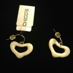 Chico's Heart Earrings (NWT)